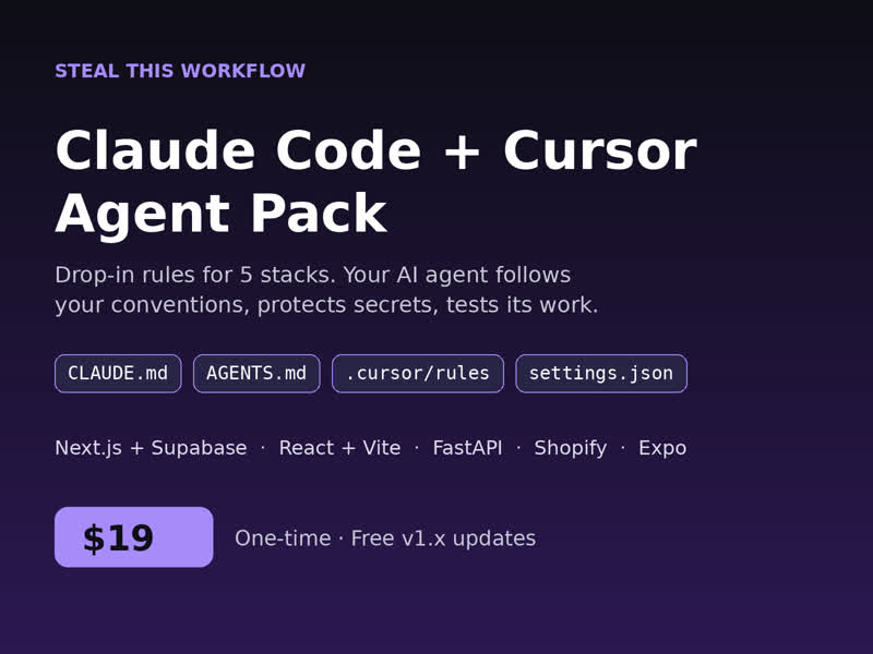 Agent Pack cover